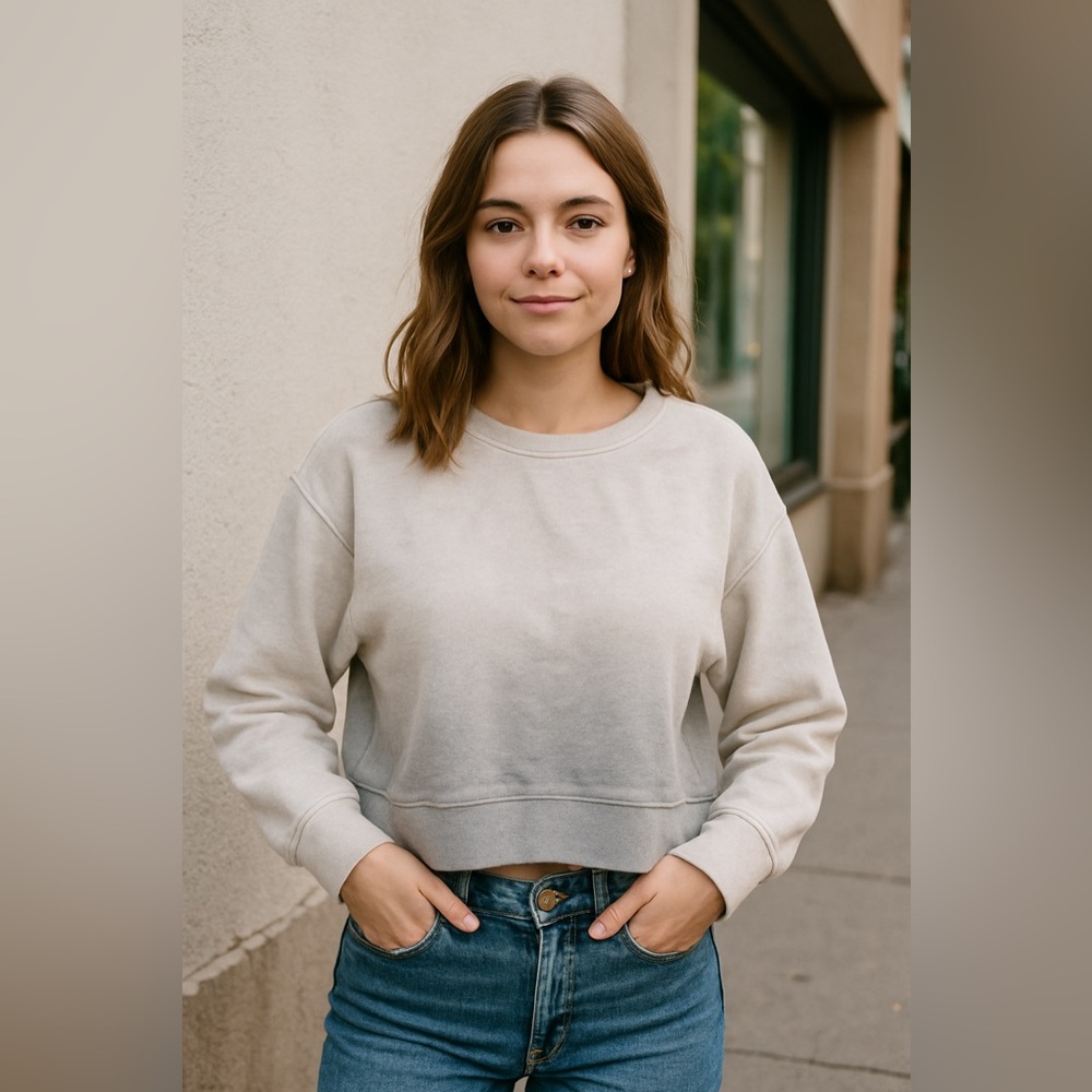 Silence + Noise Crop Sweater